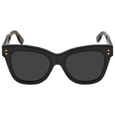 Pre-owned Gucci Grey Cat Eye Ladies Sunglasses Gg1082s 001 52 Gg1082s 001 52 In Gray