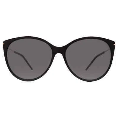 Pre-owned Gucci Grey Cat Eye Ladies Sunglasses Gg1268sa 001 58 Gg1268sa 001 58 In Gray