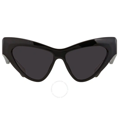 Gucci Grey Cat Eye Ladies Sunglasses Gg1294s 001 57 In Black / Grey