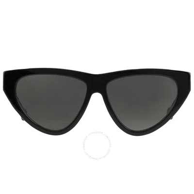 Gucci Grey Cat Eye Ladies Sunglasses Gg1333s 001 58 In Black / Grey