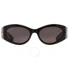 Gucci Sonnenbrille Mit Cat-eye-gestell In Black / Grey