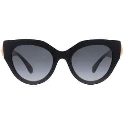 Pre-owned Gucci Grey Cat Eye Ladies Sunglasses Gg1408s 001 52 Gg1408s 001 52 In Gray