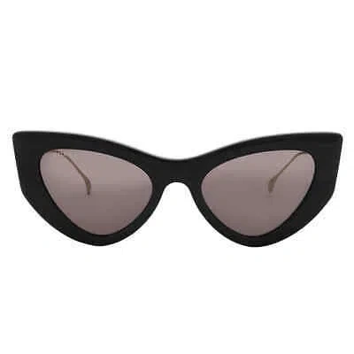 Pre-owned Gucci Grey Cat Eye Ladies Sunglasses Gg1565s 001 52 Gg1565s 001 52 In Gray