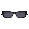 Gucci Logo Rectangular Sunglasses In Black