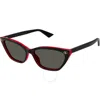Gucci Grey Cat Eye Ladies Sunglasses Gg1815s 003 58