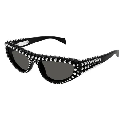 Gucci Grey Cat Eye Ladies Sunglasses Gg1919s 005 55 In Black