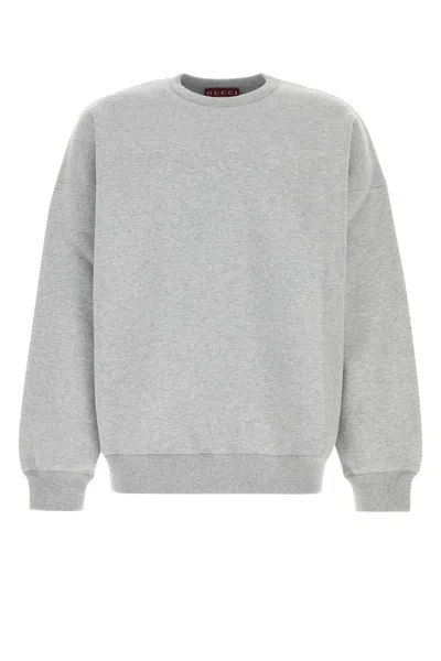 Gucci Grey Cotton Blend Oversize Sweatshirt