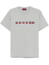 Gucci Women Grey Printed Cotton Jersey T-shirt