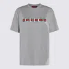 Gucci Women Grey Printed Cotton Jersey T-shirt