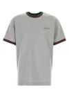 Gucci Cotton Jersey T-shirt With Embroidery In Gray
