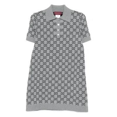 GUCCI GUCCI GREY DRESSES - DAY DRESSES WOMEN