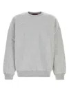 Gucci Grey Cotton Blend Oversize Sweatshirt In Grey