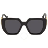 Gucci Grey Geometric Ladies Sunglasses Gg0956s 003 54 In Black / Grey