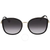 GUCCI OPEN BOX - GUCCI GREY GRADIENT CAT EYE LADIES SUNGLASSES GG0606SK 001 56