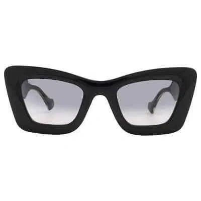 Pre-owned Gucci Grey Gradient Cat Eye Ladies Sunglasses Gg1552s 001 49 Gg1552s 001 49 In Gray