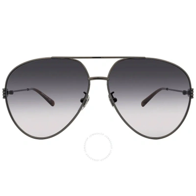Gucci Grey Gradient Pilot Ladies Sunglasses Gg1280s 002 62 In Dark / Grey / Ruthenium