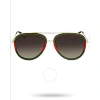 Gucci Pilot-frame Sunglasses In Red /  / Gold / Green / Grey