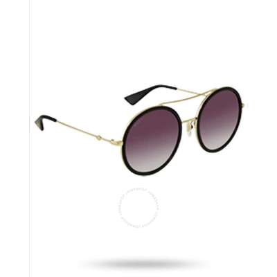 Gucci Grey Gradient Round Ladies Sunglasses Gg0061s 001 56