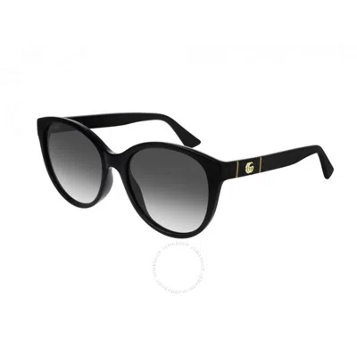 Gucci Grey Gradient Round Ladies Sunglasses Gg0631s 001 56