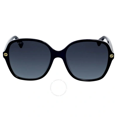 Gucci Grey Gradient Square Ladies Sunglasses Gg0092s 001 55