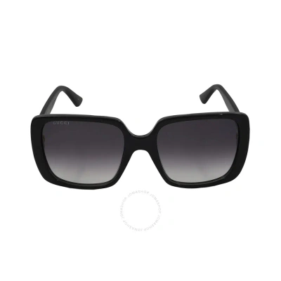 Gucci Grey Gradient Square Ladies Sunglasses Gg0632s 001 56