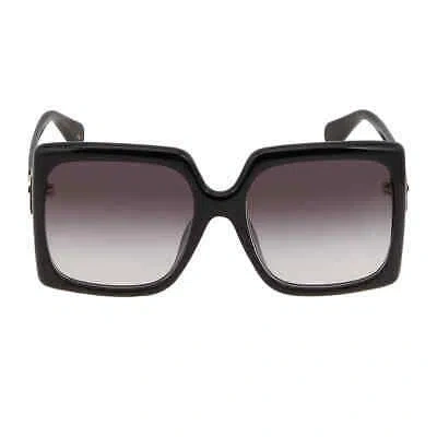 Pre-owned Gucci Grey Gradient Square Ladies Sunglasses Gg0876sa 001 59 Gg0876sa 001 59 In Gray