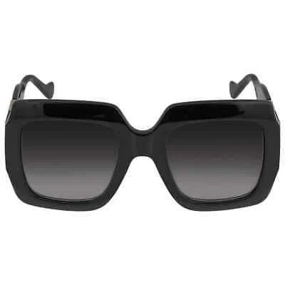 Pre-owned Gucci Grey Gradient Square Ladies Sunglasses Gg1022s 006 54 Gg1022s 006 54 In Gray