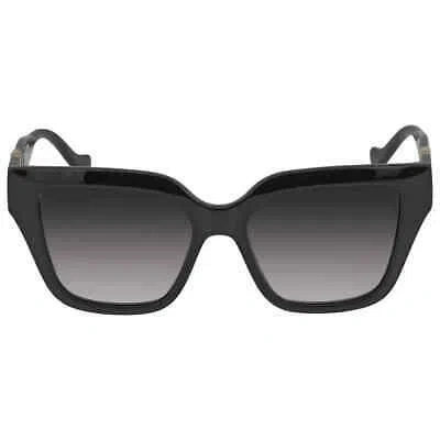Pre-owned Gucci Grey Gradient Square Ladies Sunglasses Gg1023s 008 54 Gg1023s 008 54 In Gray