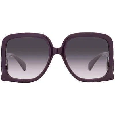 Pre-owned Gucci Grey Gradient Square Ladies Sunglasses Gg1326s 003 58 Gg1326s 003 58 In Gray