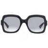 Gucci Grey Gradient Square Ladies Sunglasses Gg1337s 001 54 In Black / Grey