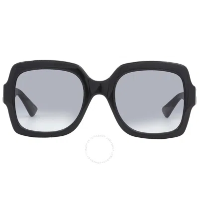Gucci Grey Gradient Square Ladies Sunglasses Gg1337s 001 54 In Black / Grey