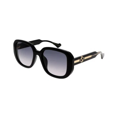 Gucci Grey Gradient Square Ladies Sunglasses Gg1557sk 001 54 In Black