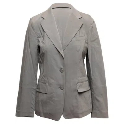 Pre-owned Gucci Grey  Cotton-blend Blazer Size It 42 In Gray