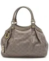 Gucci Grey Ssima Leather Sukey Medium Tote (authentic Pre-loved)