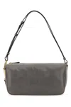 Gucci Shoulder Bag In Smooth Leather In Grey