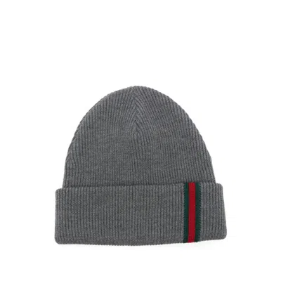 GUCCI GUCCI GREY HATS MEN