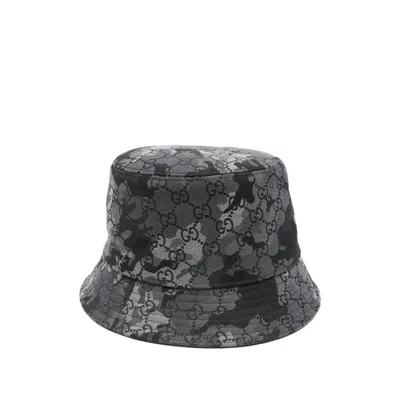 Gucci Camouflage-pattern Gg-motif Bucket Hat In Neutral