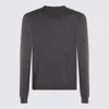 Gucci Men Long Sleeve Crew-neck Cashmere Sweater In Gray