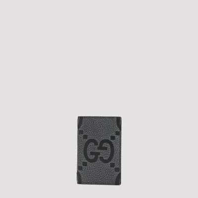 Gucci Grey Leather Card Holder