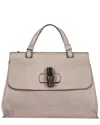 Gucci Grey Leather Small Bamboo Daily Top Handle Bag (authentic Pre-loved) In Gray