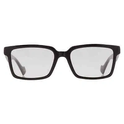 Pre-owned Gucci Grey Logo Clip-on Rectangular Men's Sunglasses Gg1543s 001 54 In Gray