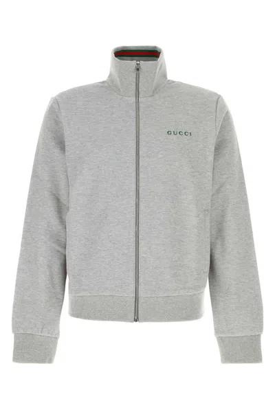 GUCCI MEN GREY LOGO JACKET, M LUXURY JACKETS FOR MEN DARVEYS