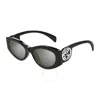 Gucci Grey Mirror Cat Eye Ladies Sunglasses Gg1691s 001 54 In Black