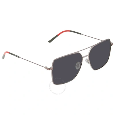 Gucci Grey Navigator Men's Sunglasses Gg1053sk 001 61