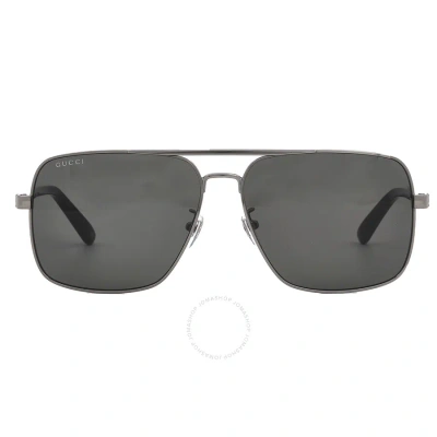 Gucci Grey Navigator Men's Sunglasses Gg1289s 001 62