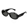 Gucci Grey Oval Ladies Sunglasses Gg1587s 001 52