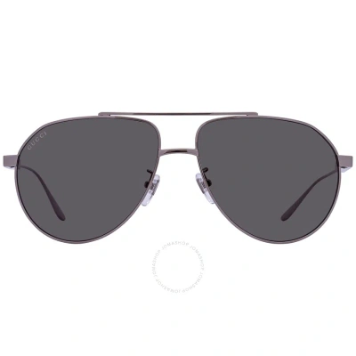Gucci Grey Pilot Men's Sunglasses Gg1311s 001 61