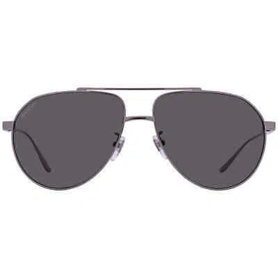 Pre-owned Gucci Grey Pilot Men's Sunglasses Gg1311s 001 61 Gg1311s 001 61 In Gray
