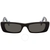 Gucci Grey Rectangular Ladies Sunglasses Gg0516s 001 52 In Grey