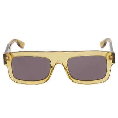 Pre-owned Gucci Grey Rectangular Men's Sunglasses Gg1085s 003 53 Gg1085s 003 53 In Gray